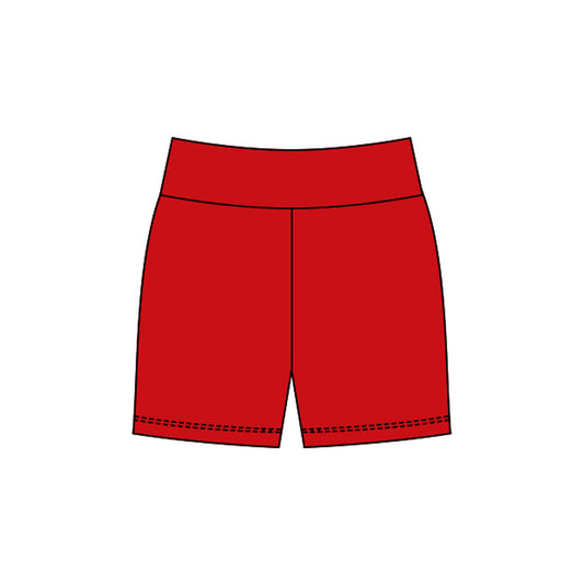 ( Moq 5 ) Preorder Baby Girls Red Yoga Active Shorts Bottom