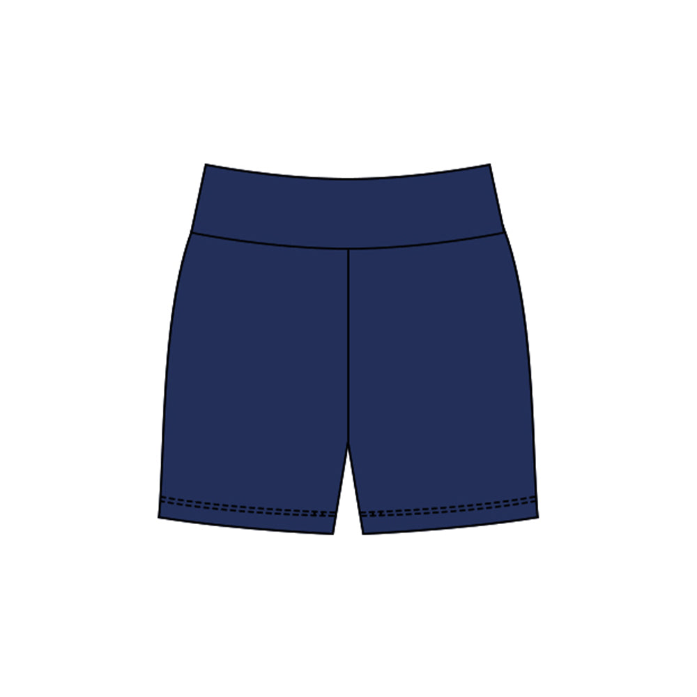 ( Moq 5 ) Preorder Baby Girls Navy Yoga Active Shorts Bottom