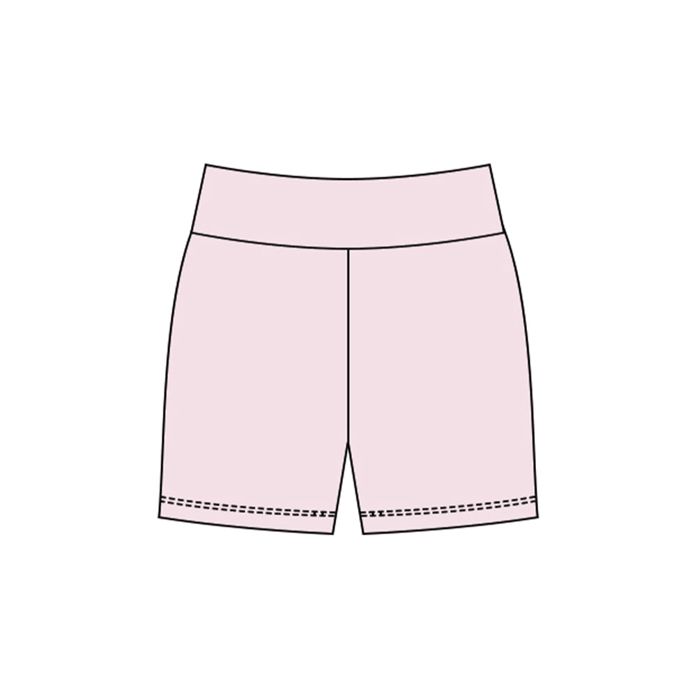 ( Moq 5 ) Preorder Baby Girls Yoga Active Pink Shorts Bottom