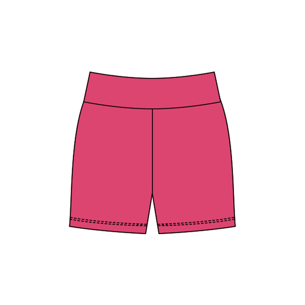 ( Moq 5 ) Preorder Baby Girls Hot Pink Yoga Active Shorts Bottom