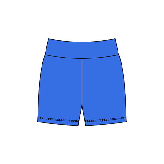 ( Moq 5 ) Preorder Baby Girls Blue Yoga Active Shorts Bottom