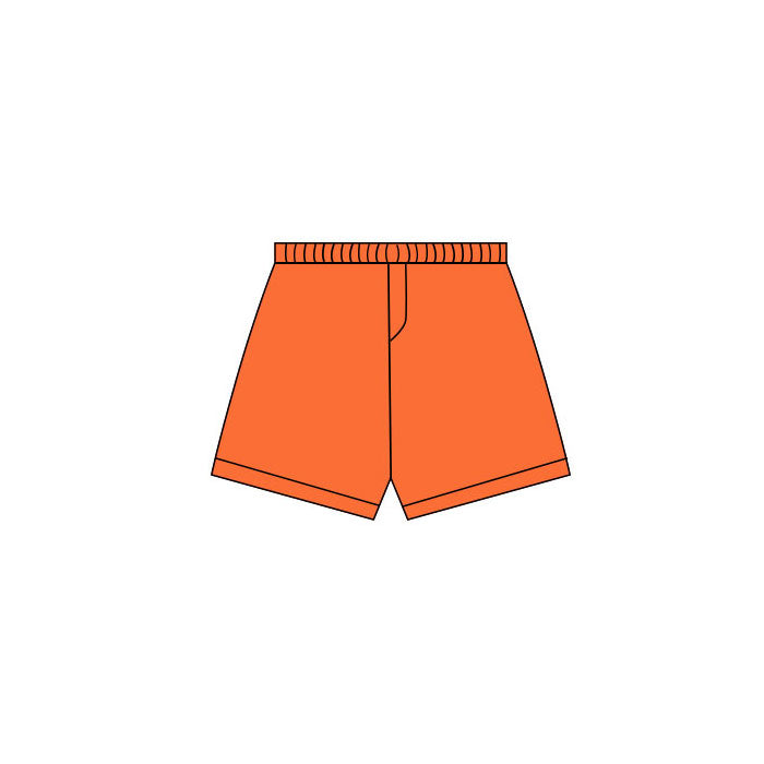 ( Moq 5 ) Preorder Baby Girls Kids Orange Shorts Yoga Bottoms