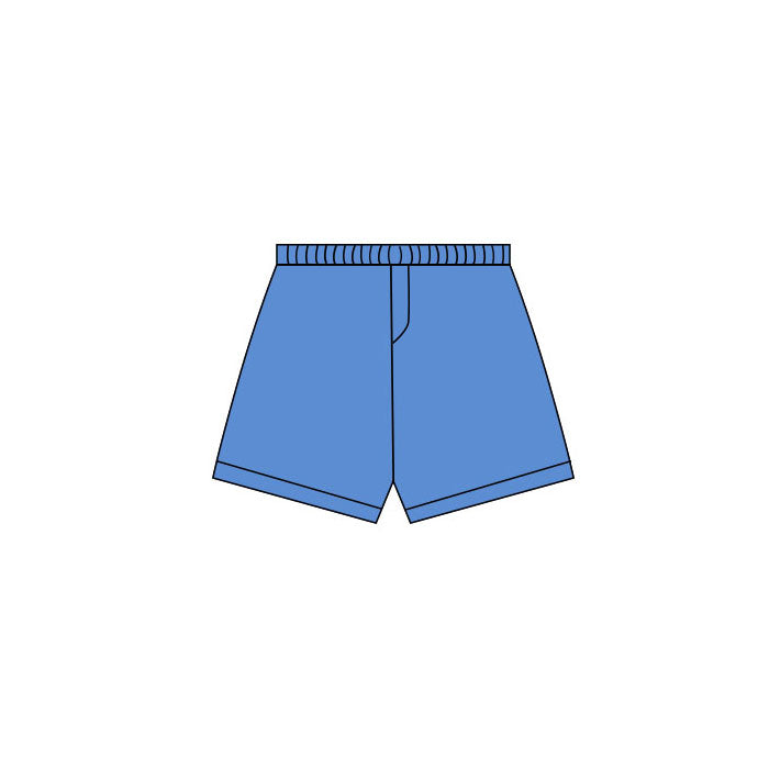 ( Moq 5 ) Preorder Baby Girls Kids Blue Shorts Yoga Bottoms