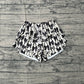 Adult Women Black Bows Yoga Southern Shorts Bottoms RTS