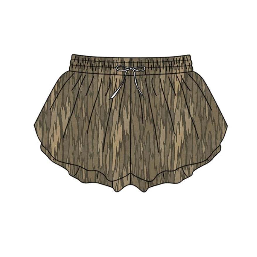( Moq 5 ) Preorder Adult Women Camo Yoga Southern Shorts Bottoms
