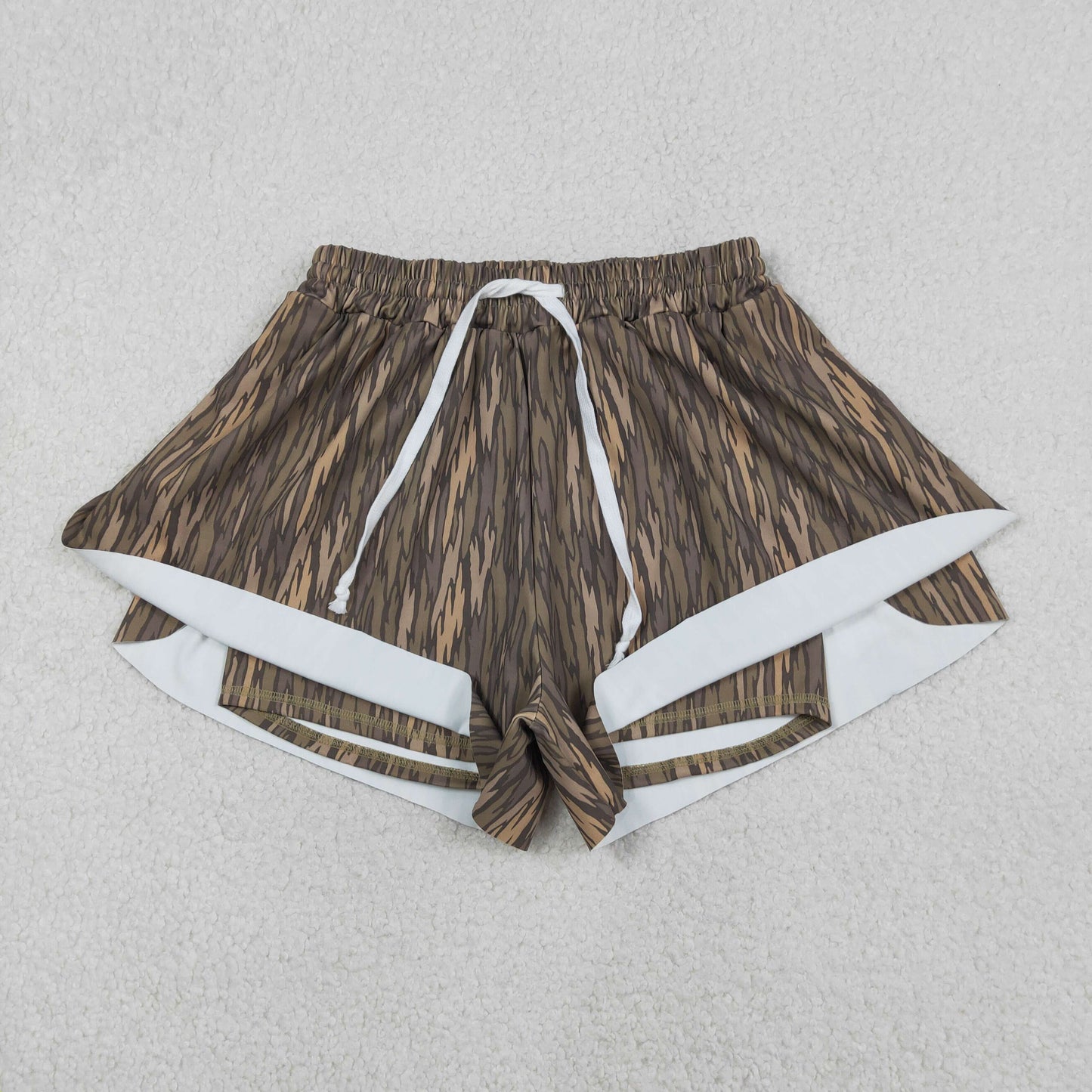 Sibling Kids Girls Adult Women Camo Yoga Southern Shorts Bottoms Family Clothes RTS