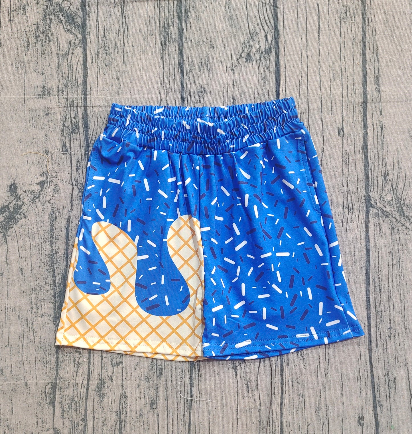 Baby Boys Kids Blue Drips Sprinkles Summer Shorts Bottom RTS