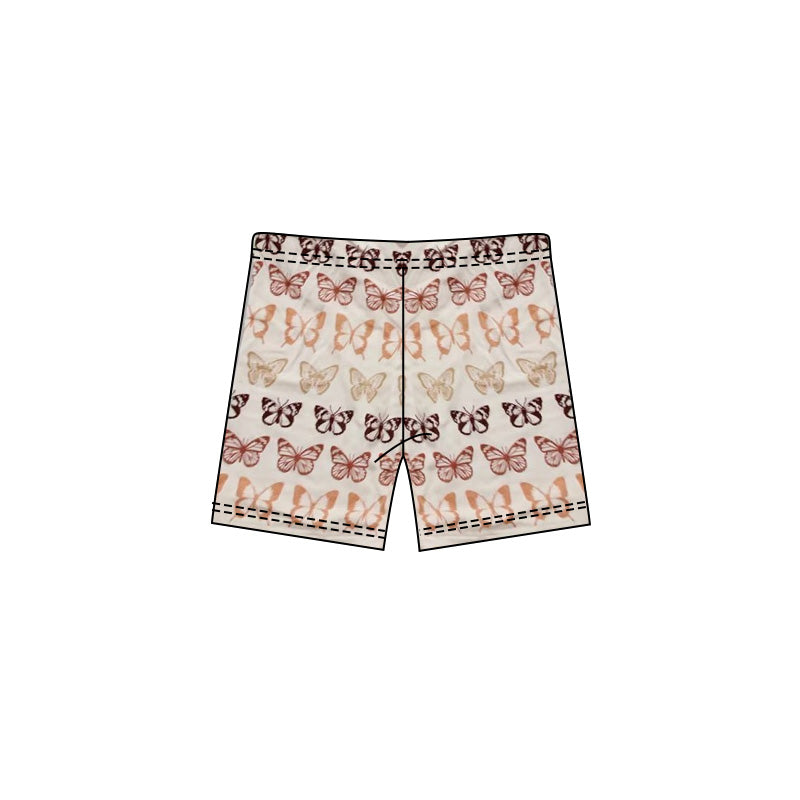 ( Moq 5 ) Preorder Baby Girls Kids Butterfly Summer Shorts Bottoms