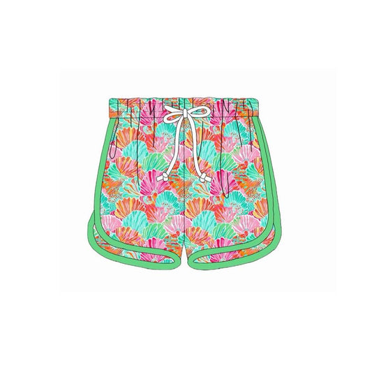 ( Moq 5 ) Preorder Baby Girls Kids Shell Summer Shorts Bottom