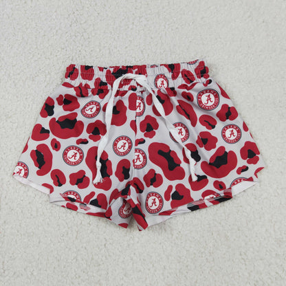 Sibling Baby Girls Kids Leopard Yoga Active Team Ruffle Shorts Bottoms Clothes