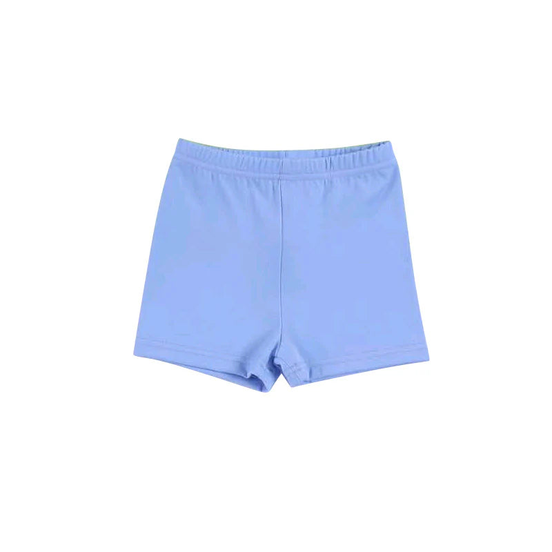 ( Moq 5 ) Preorder Baby Girls Kids Blue Bottom Yoga Active Shorts