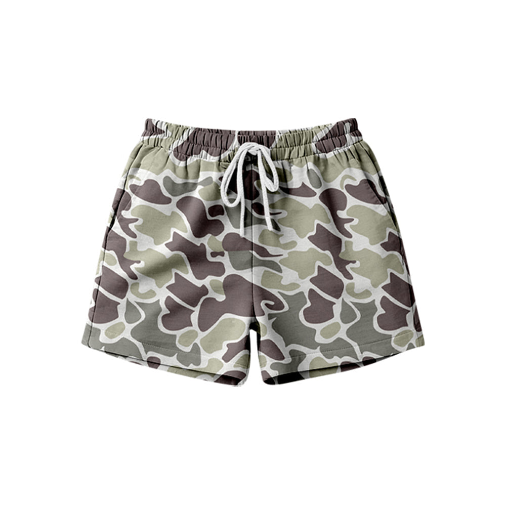 ( Moq 5 ) Preorder Adult Women Southern Camo Print Woman Summer Dark Grey Shorts Bottom