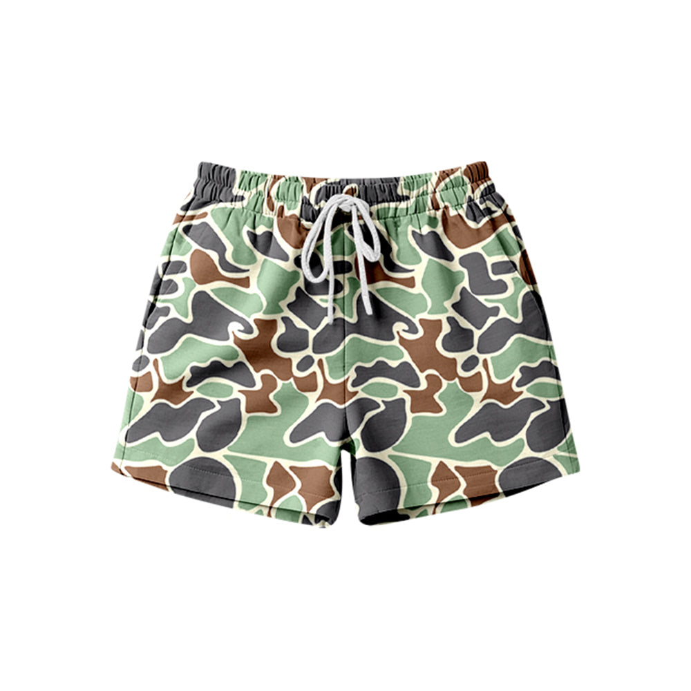 ( Moq 5 ) Preorder Adult Women Southern Camo Print Woman Summer Green Shorts Bottom