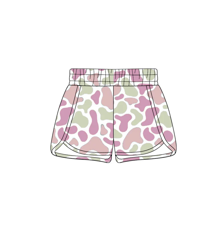( Moq 5 ) Preorder Baby Girls Kids Camo Print Shorts Summer Southern Bottom
