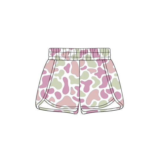 ( Moq 5 ) Preorder Baby Girls Kids Camo Print Shorts Summer Southern Bottom
