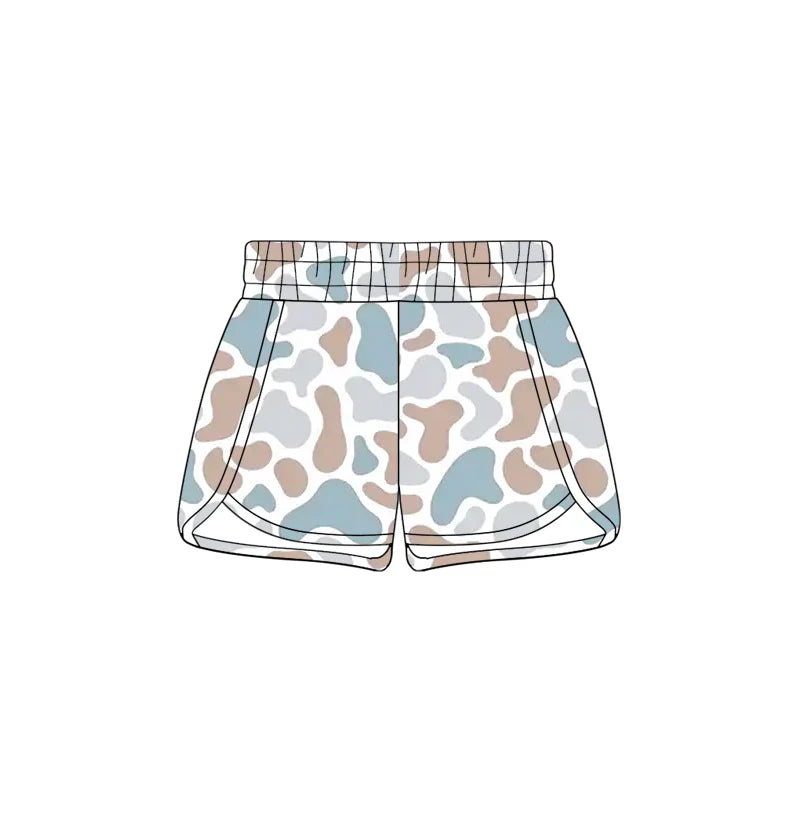 ( Moq 5 ) Preorder Baby Girls Kids Southern Camo Print Shorts Summer Bottom
