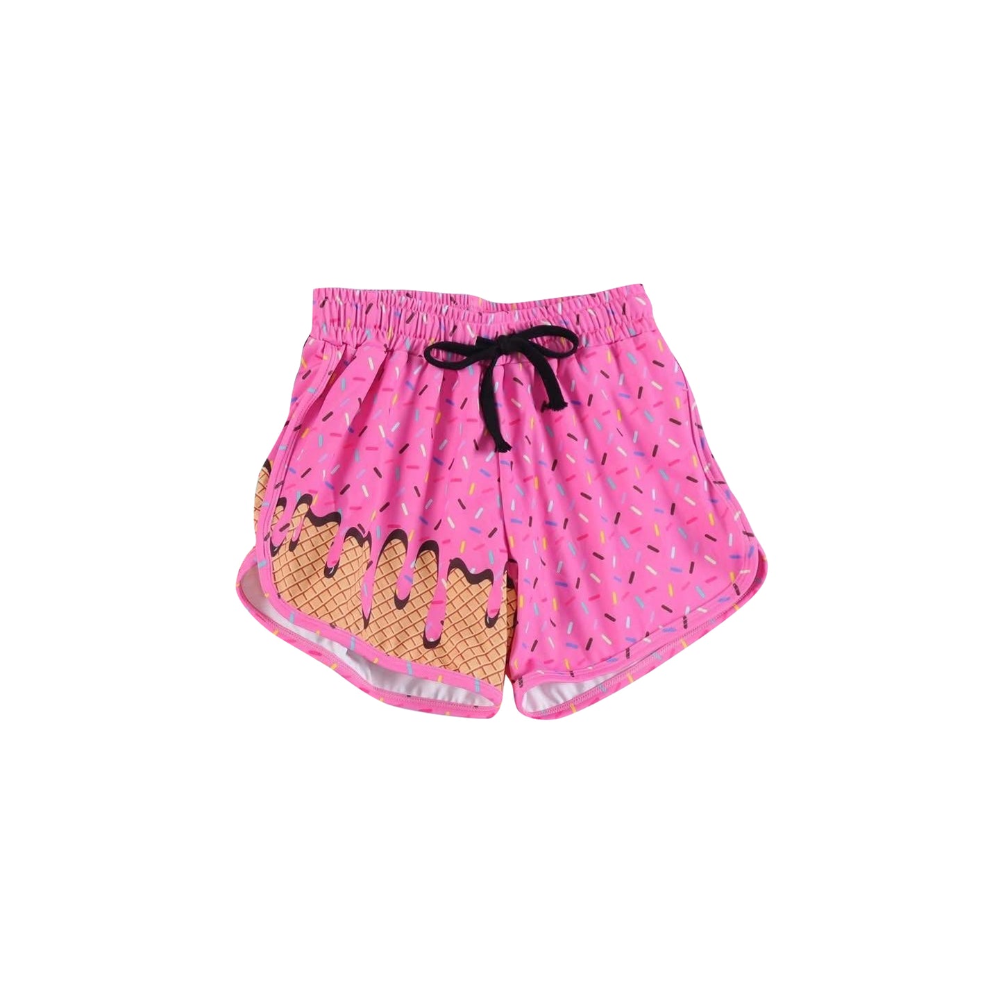 ( Moq 5 ) Preorder Baby Girls Kids Sprinkles Drip Pink Shorts Bottoms Team Clothes