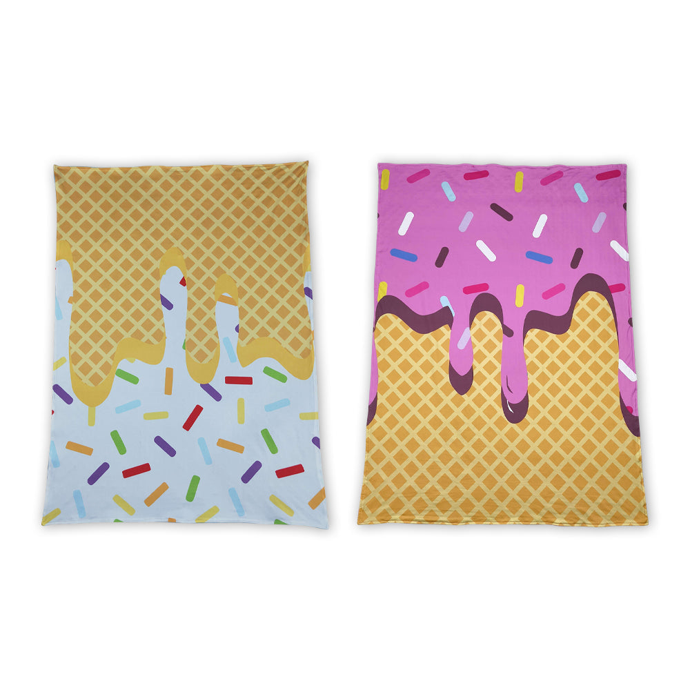 Baby Boy Girl Kids Blue Pink Team Sibling Blanket RTS