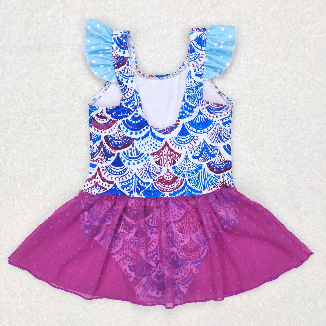 S0154 Baby Girl Mermaid One Piece Summer Swimsuit