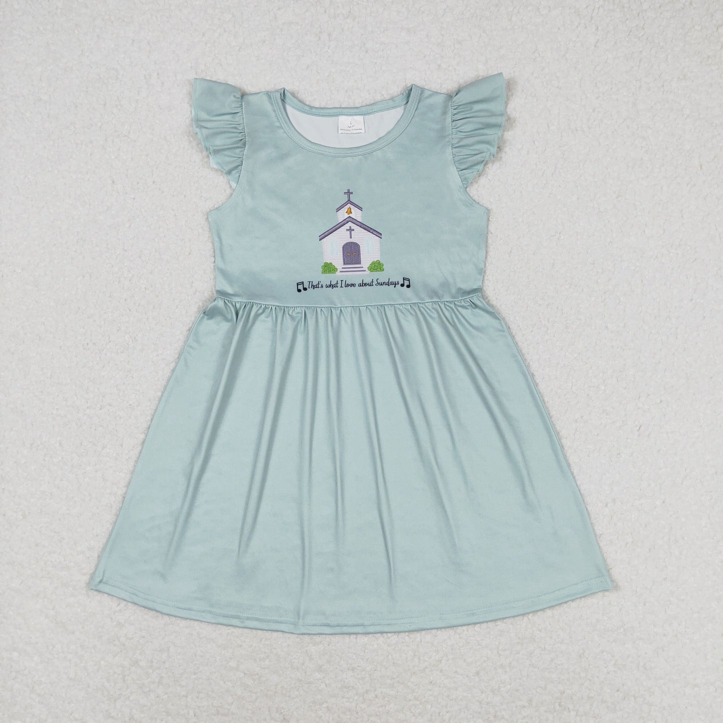 Baby Girl Short Sleeves Church Summer Dress