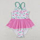 Baby Girl Sleeveless Cherry One Piece Swimsuit