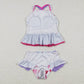 S0163 Baby Girl Love Heart One Piece Summer Swimsuit