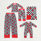 Baby Kids Adult Family Valentines Hearts Sibling Romper Pajamas Set