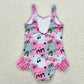 Baby Girl Sleeveless Singer One Piece Swimsuit