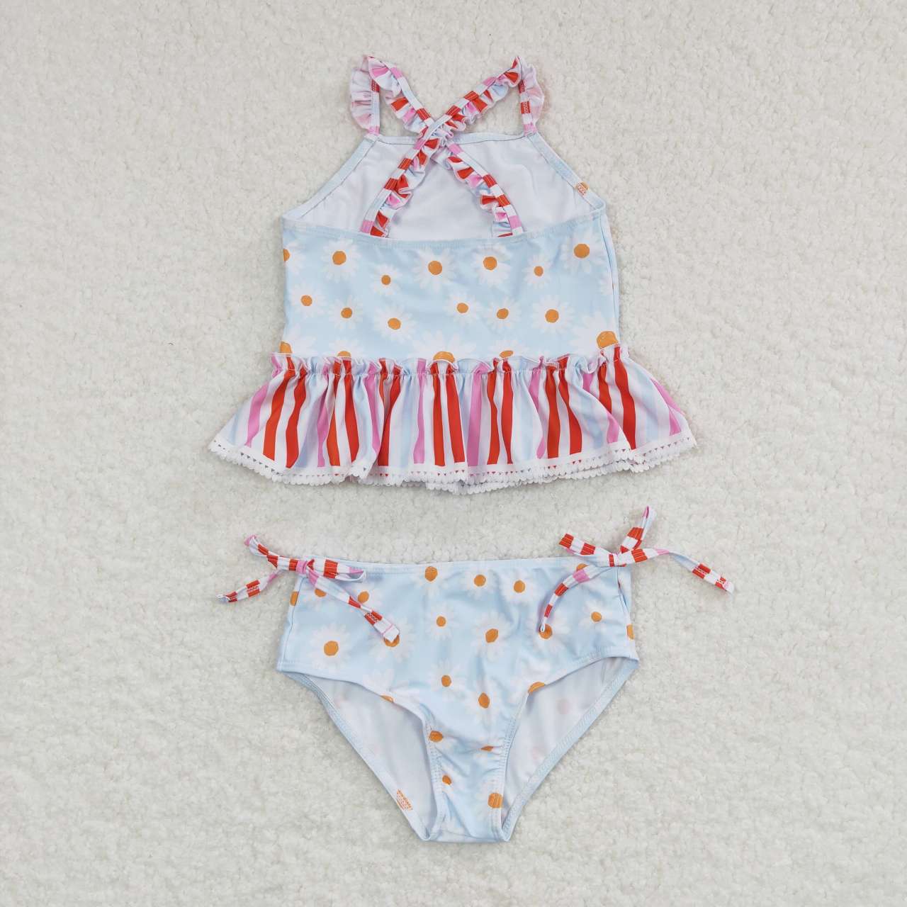 S0157 Baby Girl Floral One Piece Summer Swimsuit