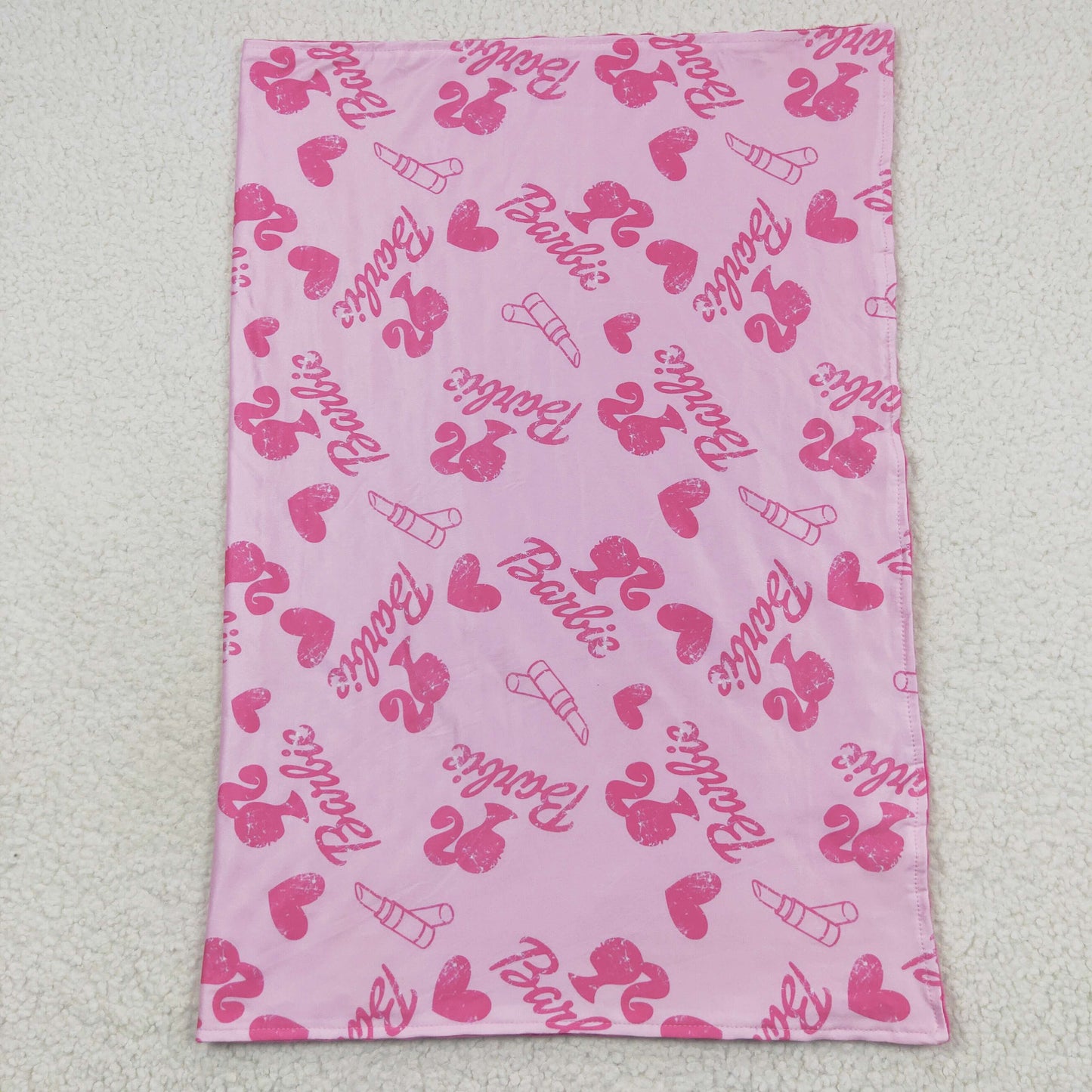 BL0039 Baby Girl Pink Doll Blanket