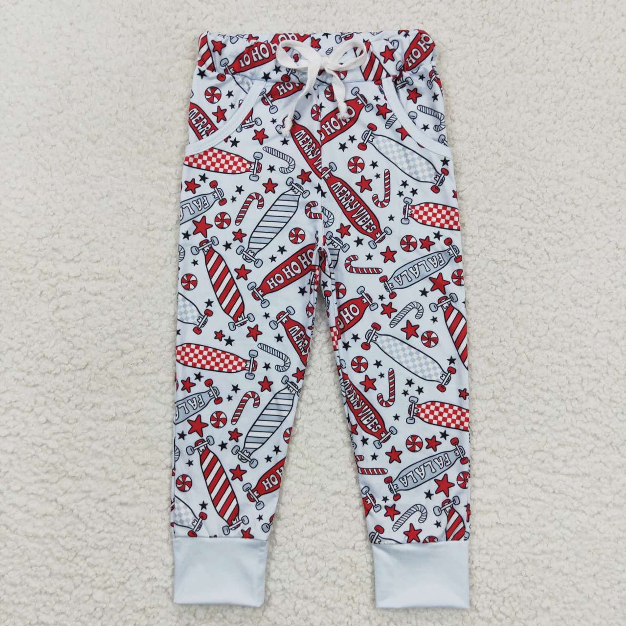 P0287 Baby Boy Christmas Candy Pocket Pants