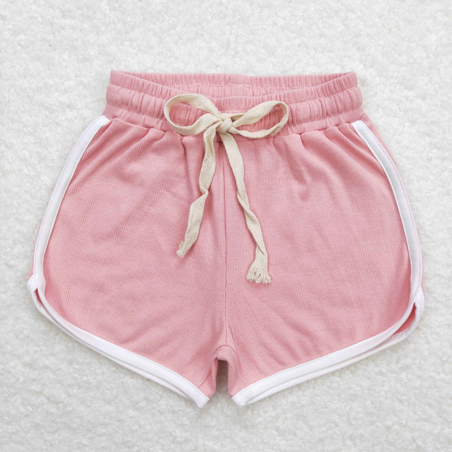 Baby Girl Summer Pink Cotton Shorts