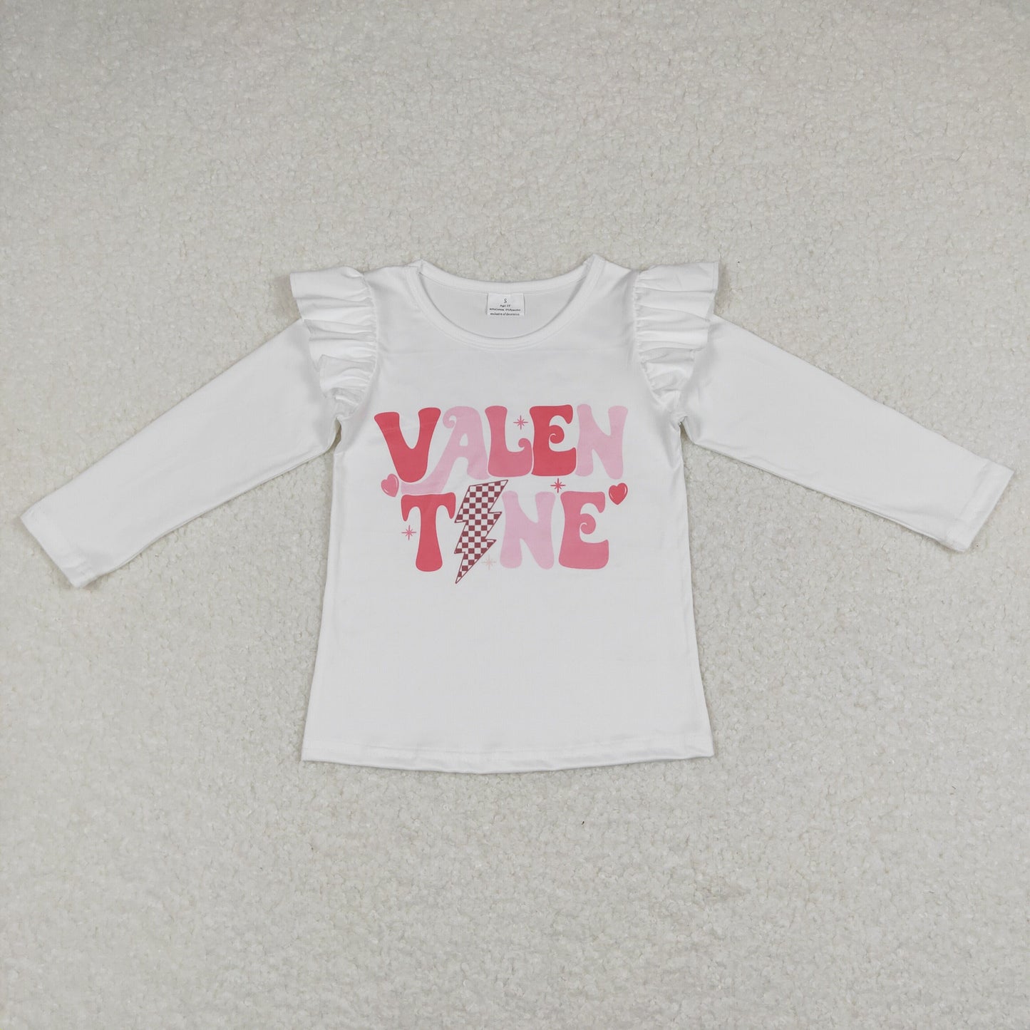 GT0440 Baby Girl Long Sleeves Valentine's Shirt