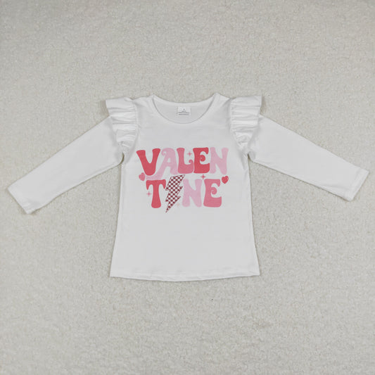 GT0440 Baby Girl Long Sleeves Valentine's Shirt