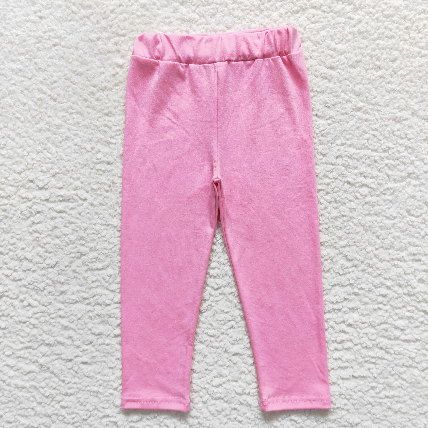 P0212 Baby Girl Pink Cotton Pants