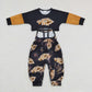 GLP0815 Baby Girl Long Sleeves Tops Happy New Year Jumpsuit Outfit