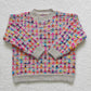 GT0302 Baby Girl Long Sleeves Colorful Sweater