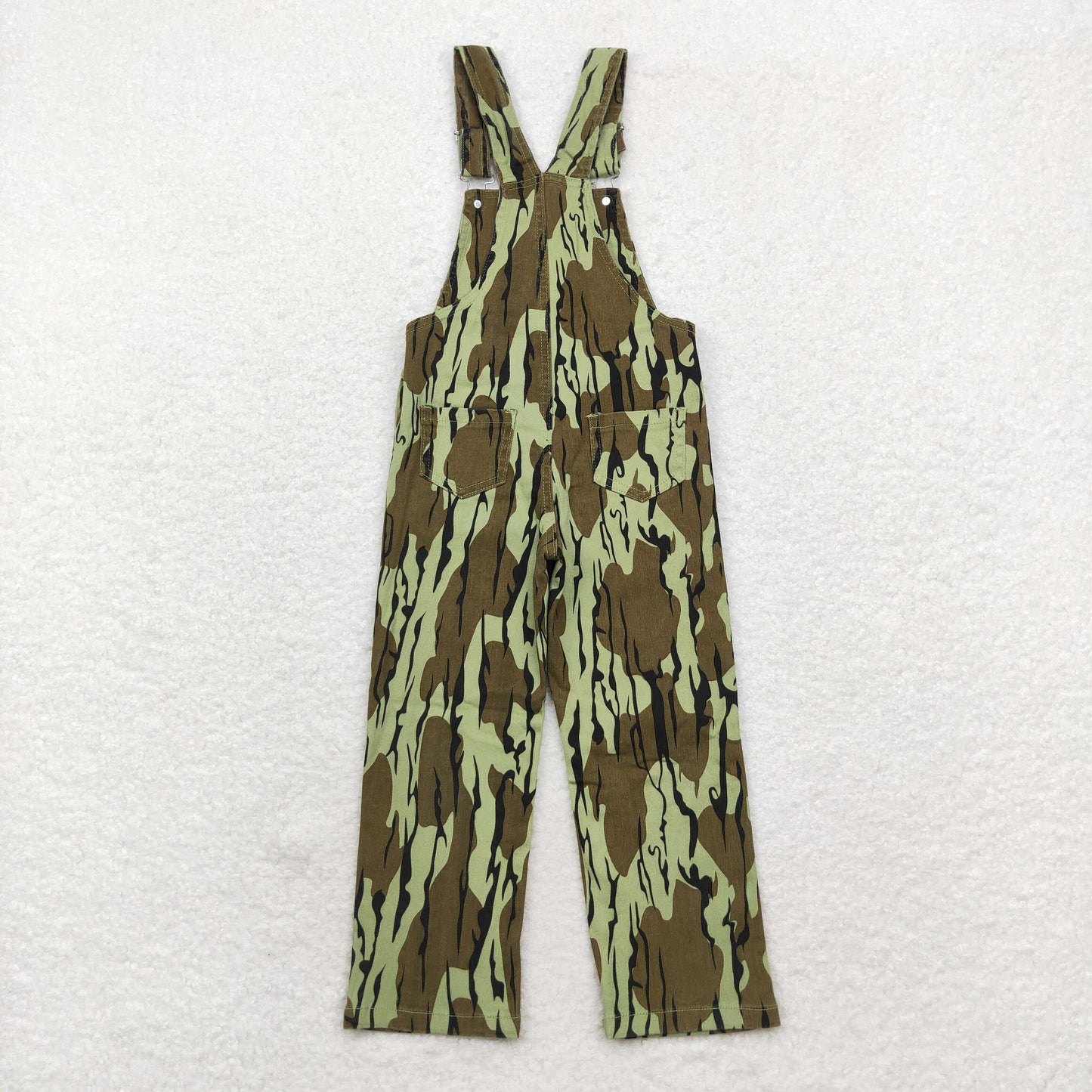 Baby Kids Leaves Camo Denim Strap jumpsuit Overall