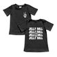 Moq 3 Pre-order GT0528 Baby Kids Black Short Sleeves Singer Roll Shirt Tops