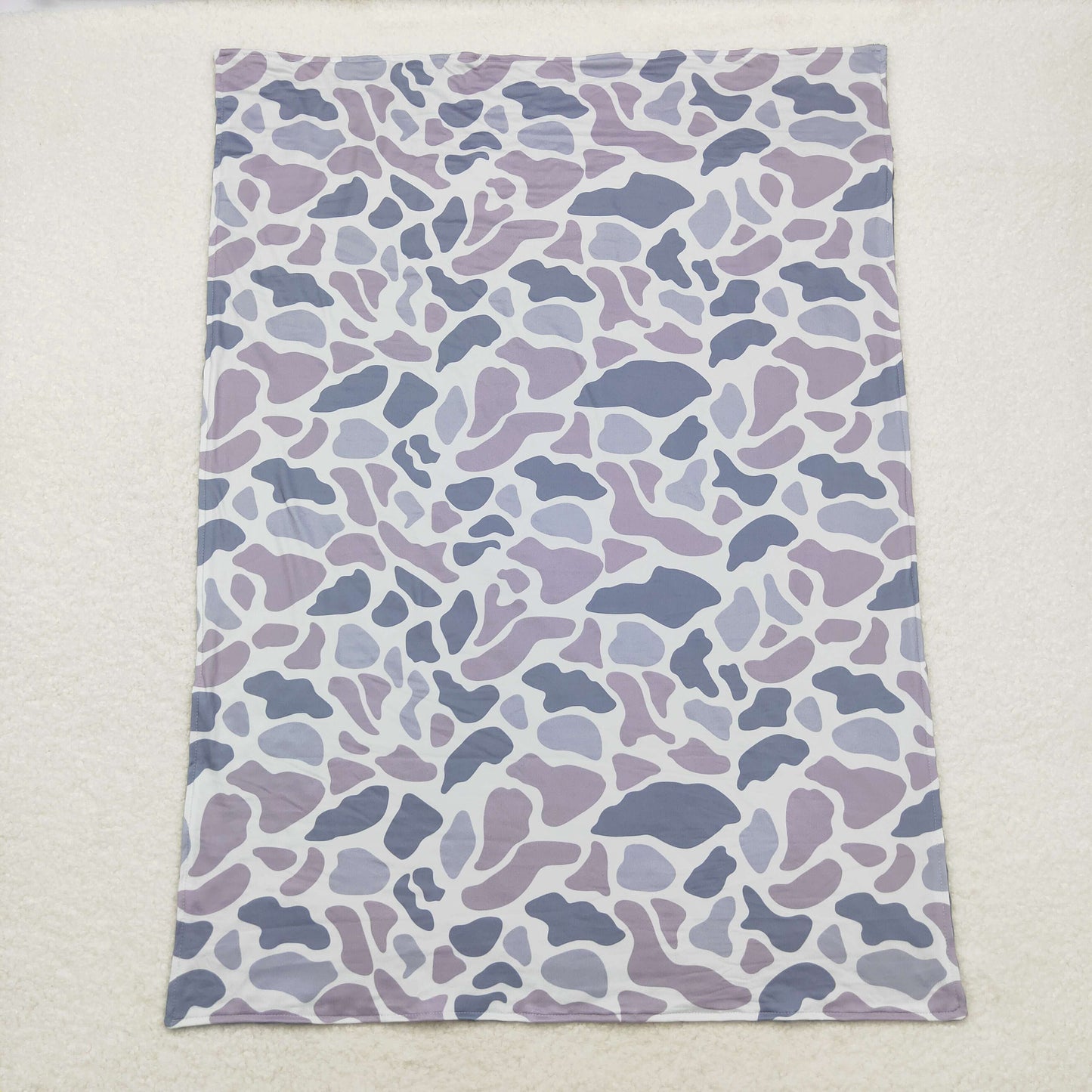 Baby Boy Children Grey Camo Blanket