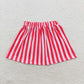 Baby Girl Christmas Pink Stripes Skirt