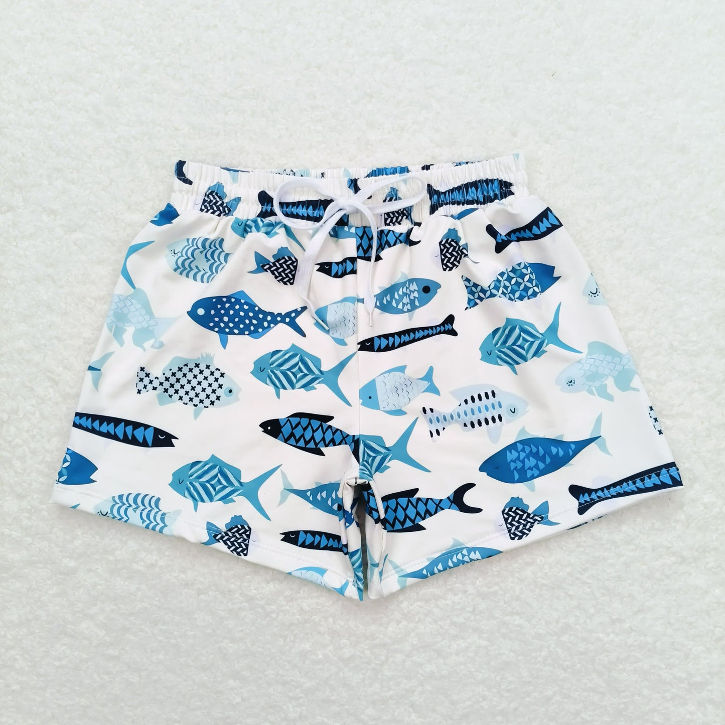 Baby Boy One Piece Fish Swimsuits Trunks Swimwear