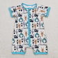 Baby Boy Cactus Western Zipper One Piece Romper