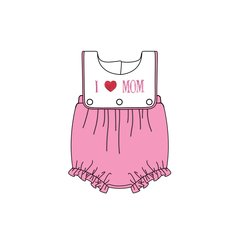 Moq 3 Pre-order Baby Girl I Love Mom One Piece Romper