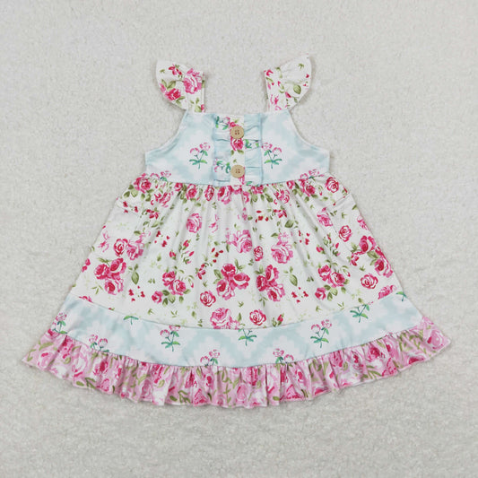Baby Girl Floral Ruffle Summer Dress