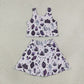 Baby Girls Kids Bows Ghosts Shirt Cartoon Skirt Shorts Halloween Set Yoga Active Clothes RTS