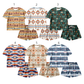( Moq 5 Each Style ) Sibling Baby Boys Kids Short Sleeves Western Aztec Shirt Shorts Sets Summer Clothes