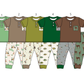 ( Moq 5 Each Style ) Sibling Baby Boys Kids Short Sleeves Buttons Pockets Shirts Pants Sets Clothes