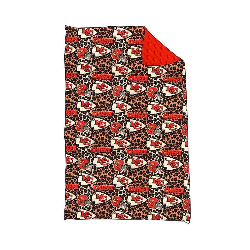 Baby Kids Toddler KC Leopard Team Blanket