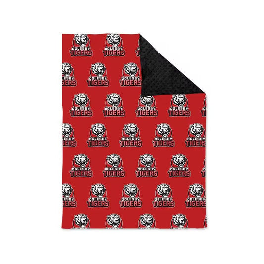 baby kids red black team blanket